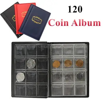 

10 Page 120 Pockets album for Coins Collection Book Home Decoration photo album PVC Coin Album Holders Collection Book