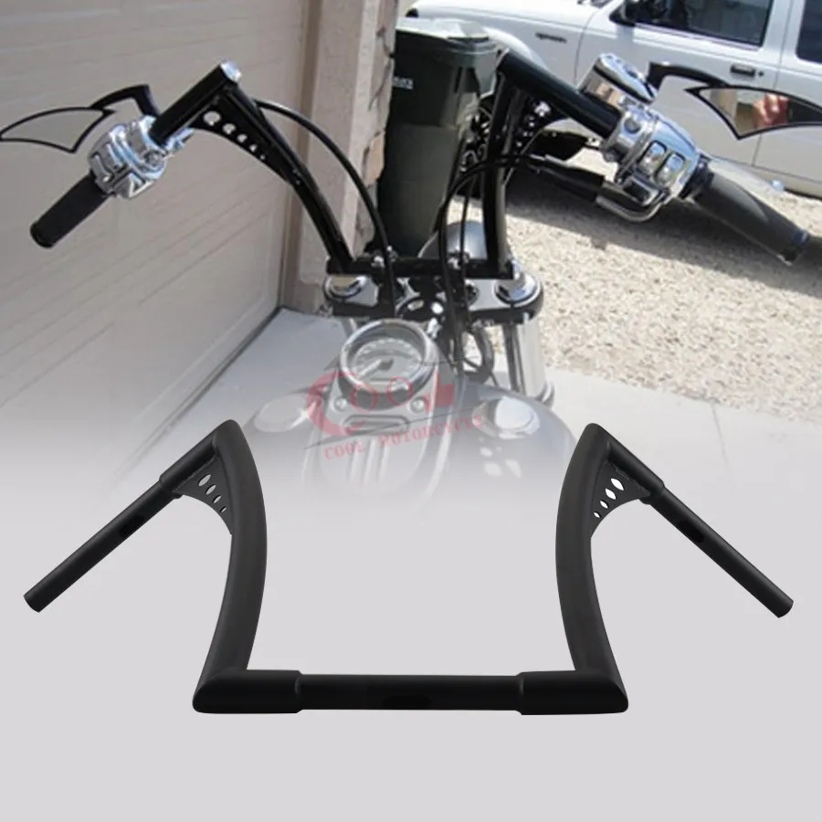 Мотоцикл черный APE вешалка руль 1" Rise Drag Fat Bar 32,8" широкий подходит для Harley Softail FLST FXST Sportster XL Touring