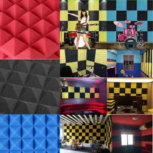 50*50*5 см пена для звукоизоляции акустические панели FoamTreatment студия поглощения клина плитки звуко-и шумоизоляция снижение