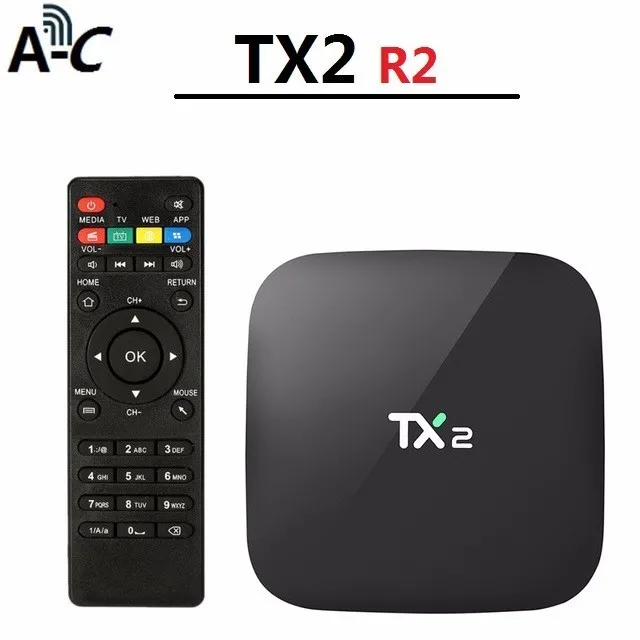 Android 6 0 Smart Tv Box 4 ядра Tx2 R2 R1 RK3229 2 4G беспроводной доступ в Интернет Wi-Fi k 3D hd-фильм H.265
