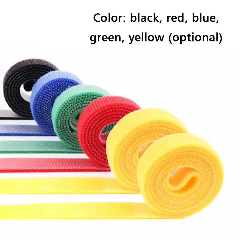

20mm Hook Loop Fastening Tape For Cable Self Adhesive Strap Holder Nylon For Power Wire Management Storage Sewing Accessories