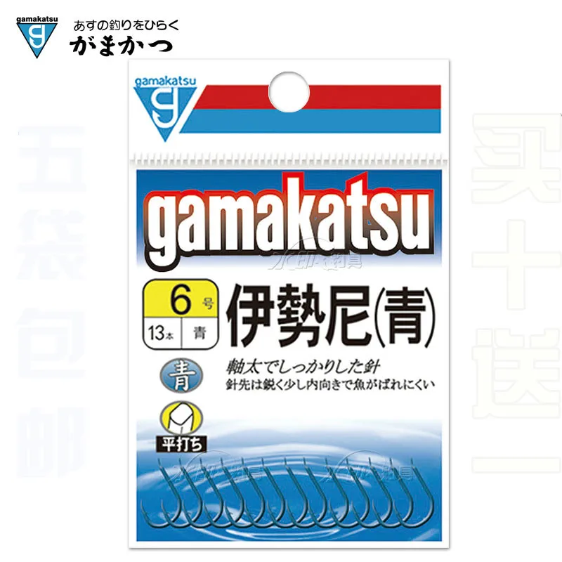5 упаковок/Лот, Gamakatsu Ise, с колючим крюком, острый твердый крючок из высокоуглеродистой стали, рыболовные мероприятия