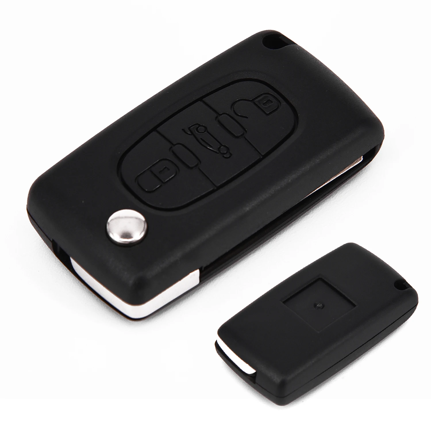 

New 3 Button Flip Remote Key Fob Case Shell for Peugeot 207 307 407 SW 308 607