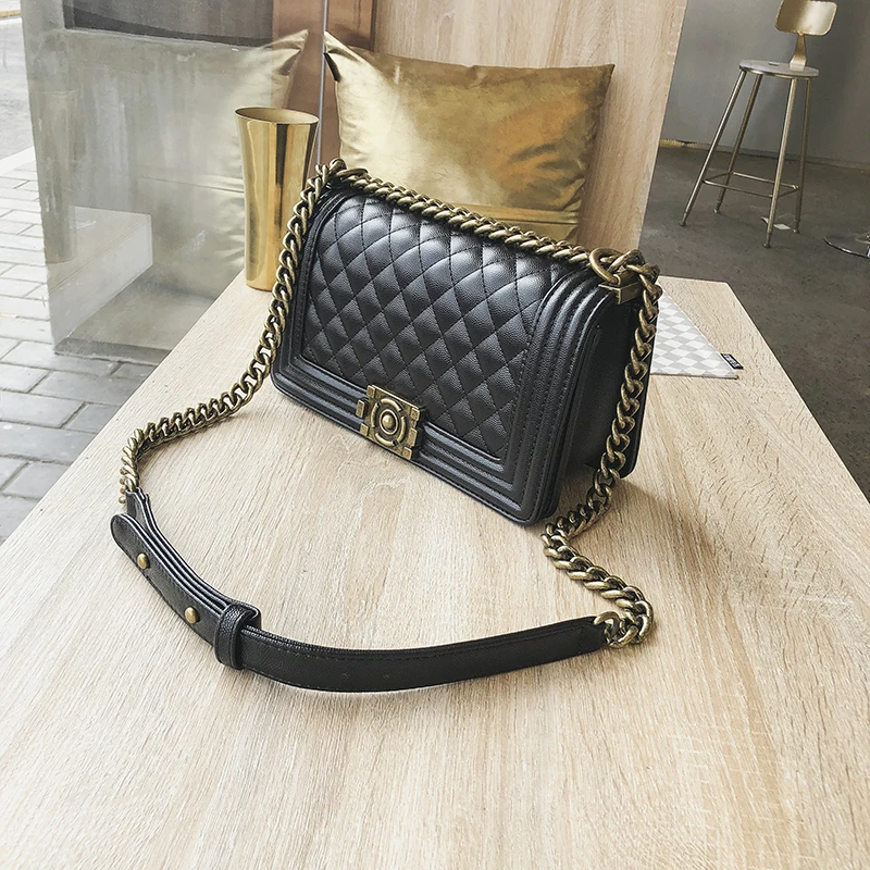 

famous luxury handbag for women shoulder bag caviar diamond Lattice fashion lady crossbody bags messenger bag chains women's bag