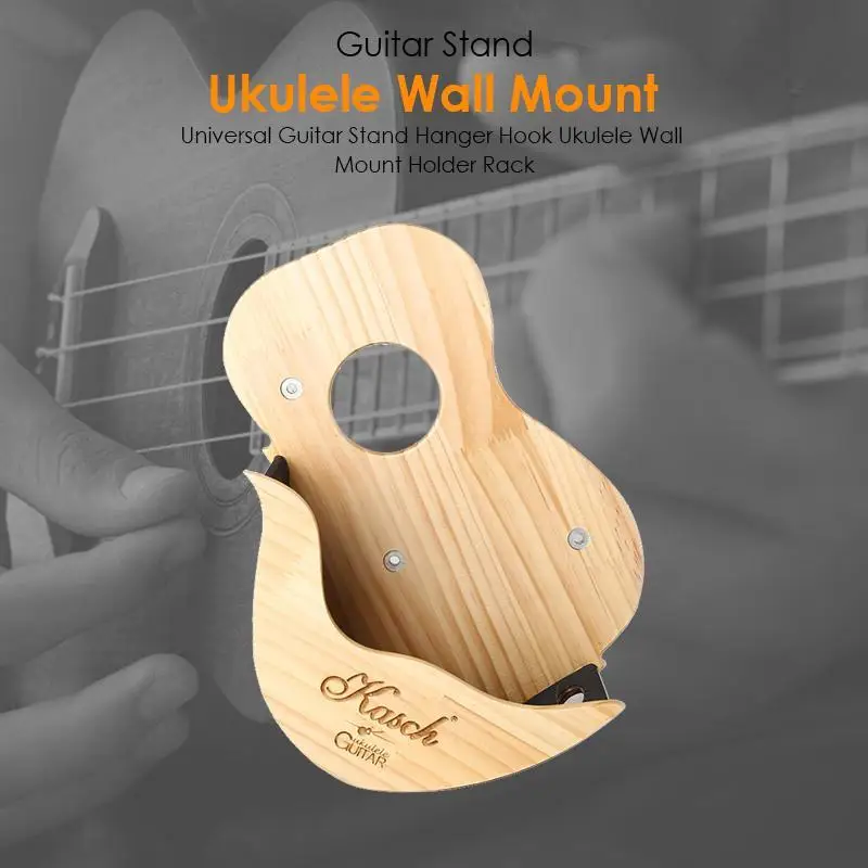 

Universal Guitar Stand Hanger Hook Frame Ukulele Wall Mount Stand Holder Rack Display Bracket Set Left