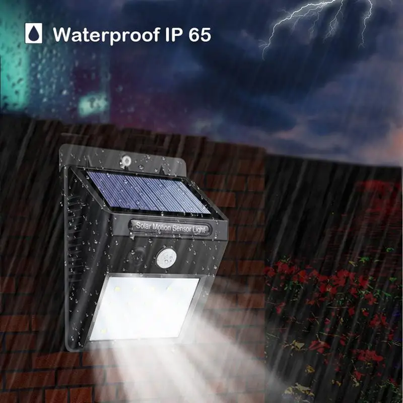 

1pc Solar Light Motion Sensor Outdoor Wall-mounted Wall Light for Back Yard Pathway Driveway Garage Front Door