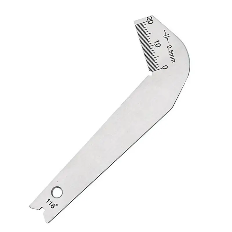 

Stainless Steel Weld Gauge Drill Bit Patter Gauge Template Measuring Tool