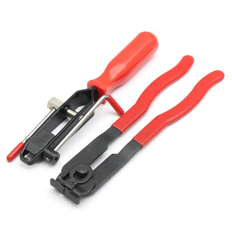 

2Pcs CV Joint Clamp Banding Install Tool Ear Type Boot Clamp Pliers Metal Professional Hand Tool Red+Black CV Boot Clamp Pliers