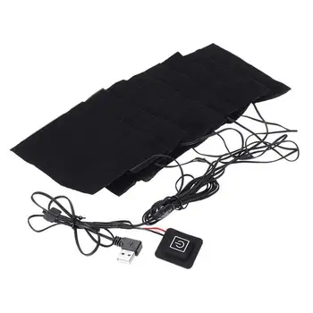 

8pcs/set Latest USB Electric Clothes Heating Pad Carbon Fiber Heated Clothes Pad Mat Sheet Heater For Warm Women Men Mittens