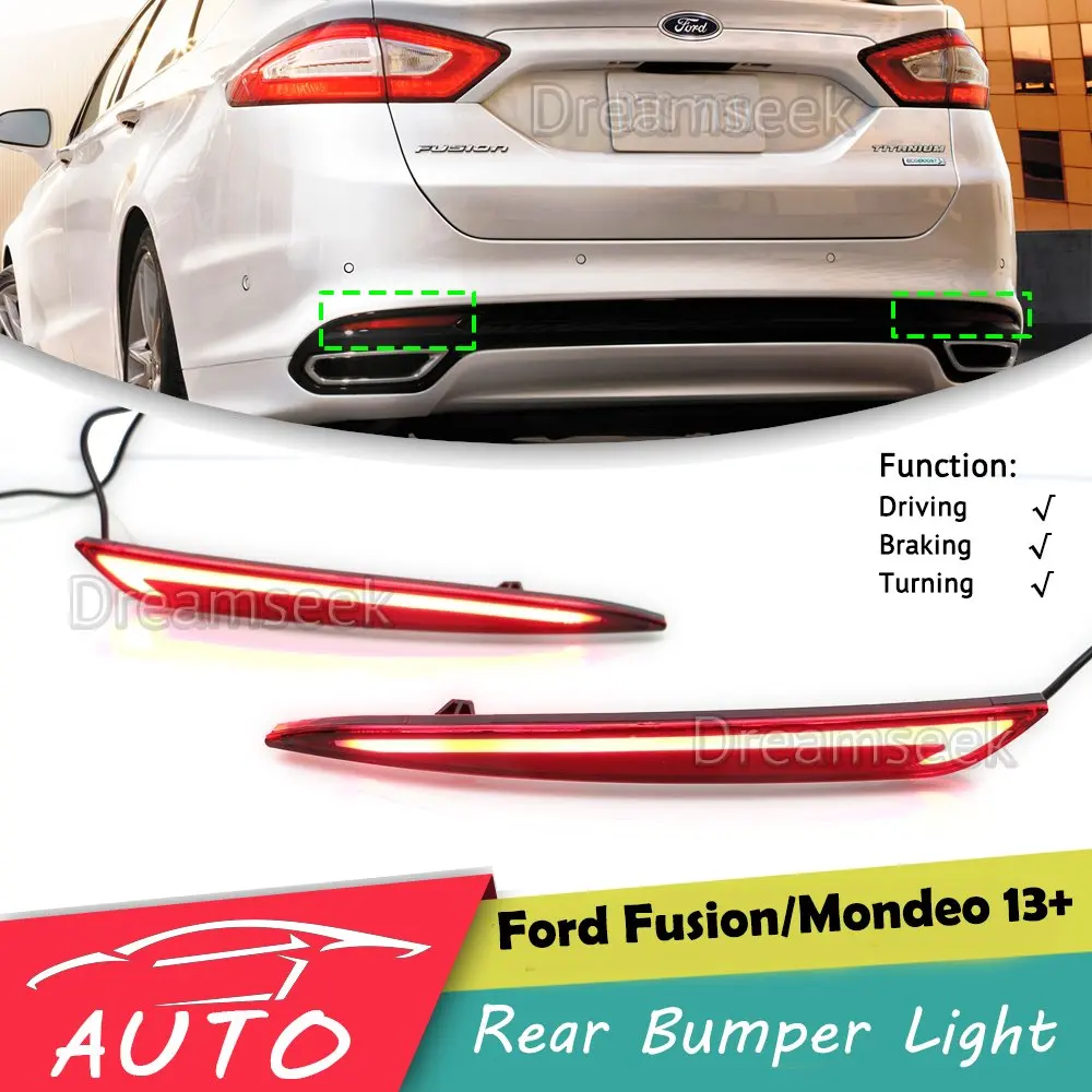 Задний фсветильник для заднего бампера Ford Fusion Mondeo 2013 2014 2015 2016 Красный