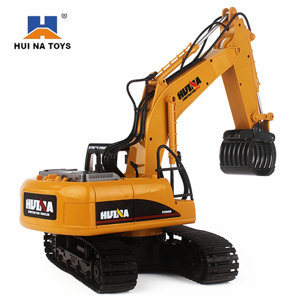 HuiNa 570 RC Автомобиль 2 4G экскаватор 16 каналов металлическая зарядка
