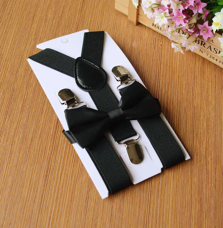 Neue Baby Jungen Kinder Strumpf und Bogen Binden Matching Set Smoking Hochzeit Anzug Party Anzug Zubehör