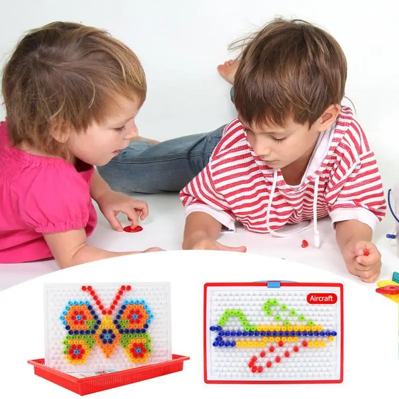 Новинка 230 шт 3D головоломка собрать игры Дети DIY Flashboard блок Обучающие игрушки для детей игрушки