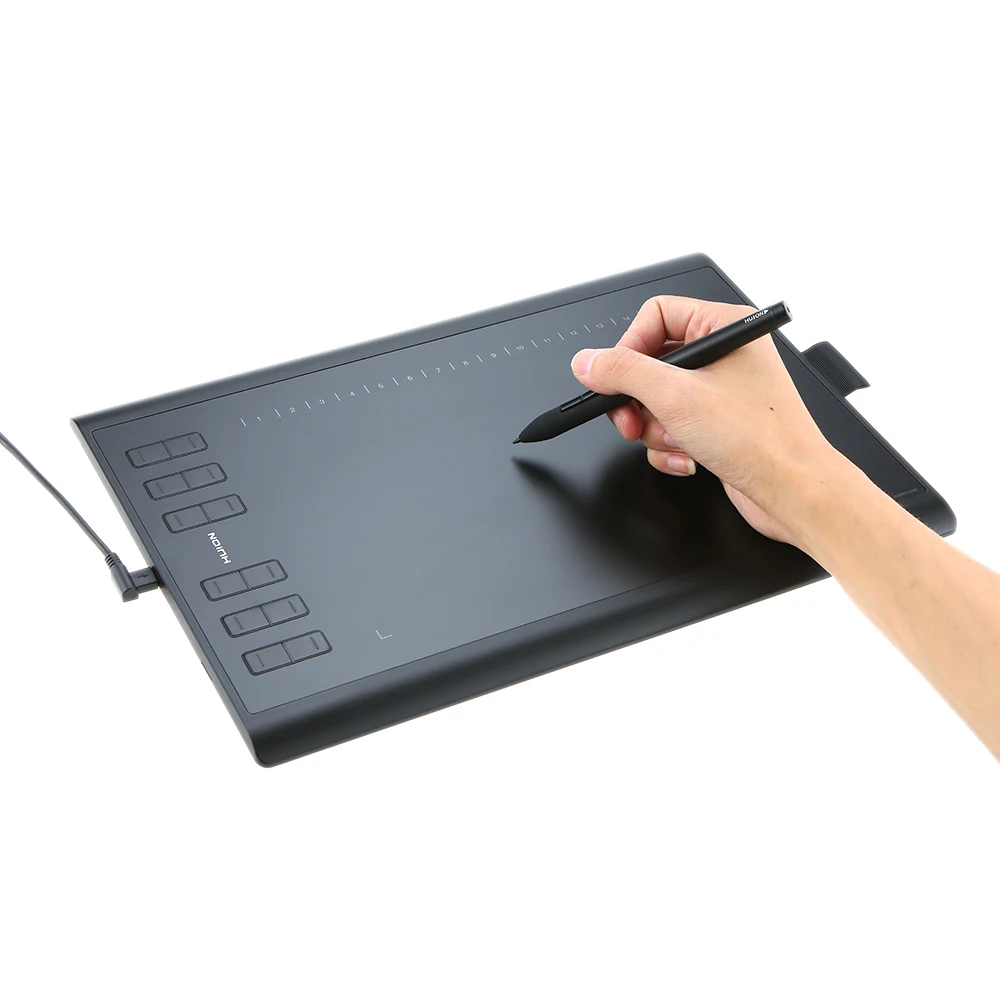 

Huion Graphic Drawing Tablet Art Drawing Board Electronic Writing Tablet With Micro USB 8G TF Card 12 Keys Digital Pen