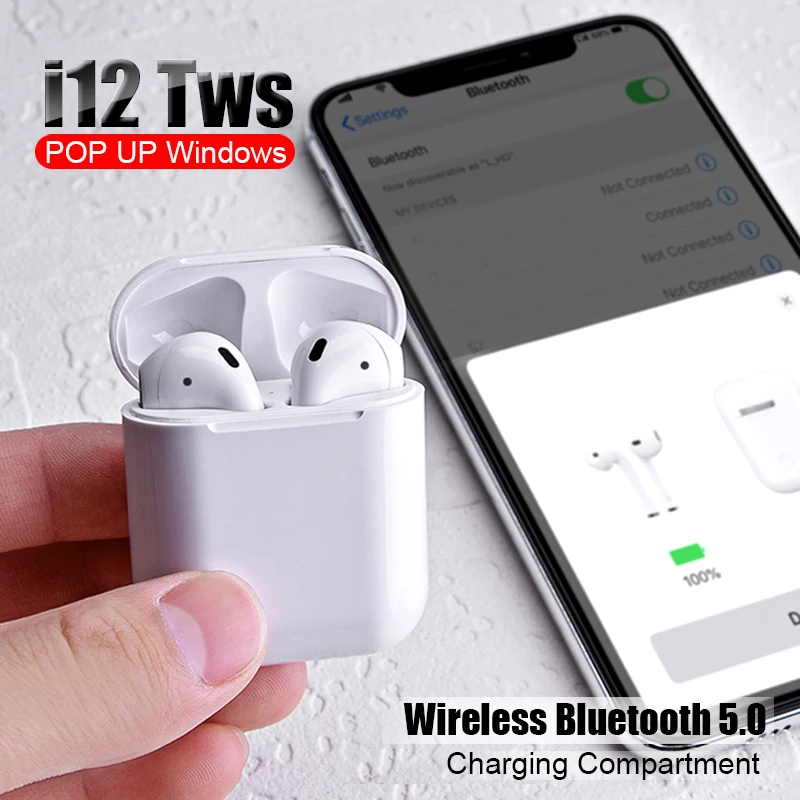 

i12 TWS PK w1 chip Bluetooth Earbuds XY Wireless Earphone PK pods i30 i10 i12 i11 LK-TE9 LK TE9 i10tws i13 i14 i15 i60 i20 tws