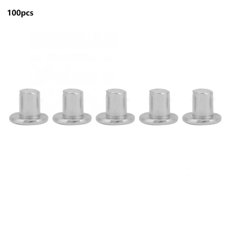 100pcs M2.5*3/4/5mm Flat Head Aluminum Rivets Countersunk Solid Rivets