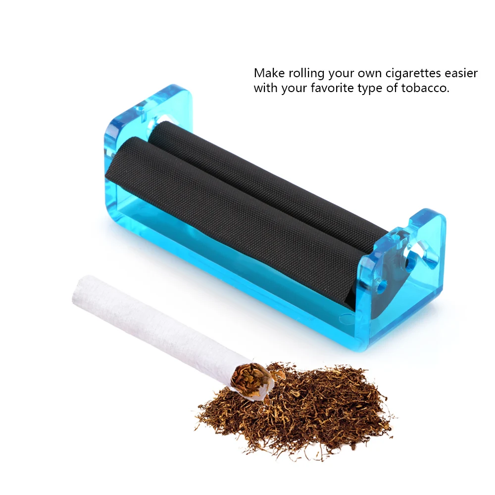 

20191pc Acrylic Cigarette Rolling Machine 80mm Tobacco Manual Roller Maker Smoking Pipe Hookah Accessory Rolling Machine Gift