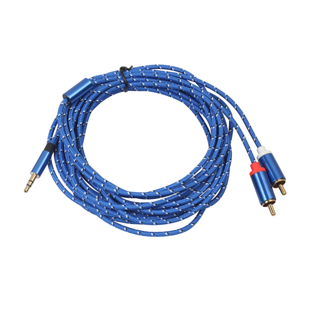 

5 Meter RCA Cable 2 RCA Male To Female 3.5mm Jack Adapter Audio Cable Aux Cable for IPhone Edifer Home Theater DVD VCD Headphone