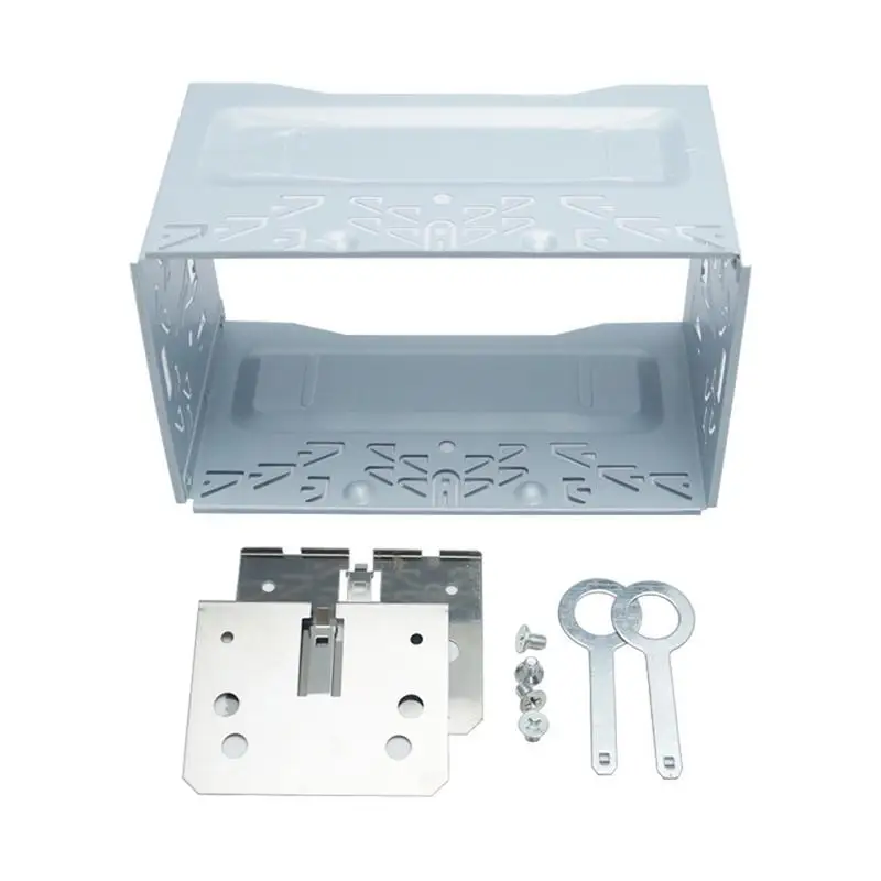 

Speaker Box Car Audio Conversion Holder ISO 2 DIN Double Ingot Iron Mount Panel Bracket For Volkswagen