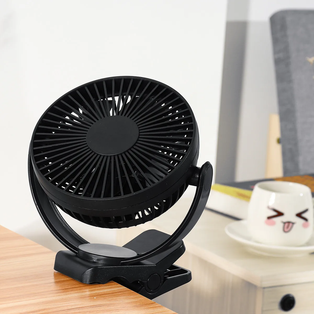 Portable Mini Fan Multifunction Clip Rechargeable Baby Stroller Fans USB Desk Fan Portable Air Cooling