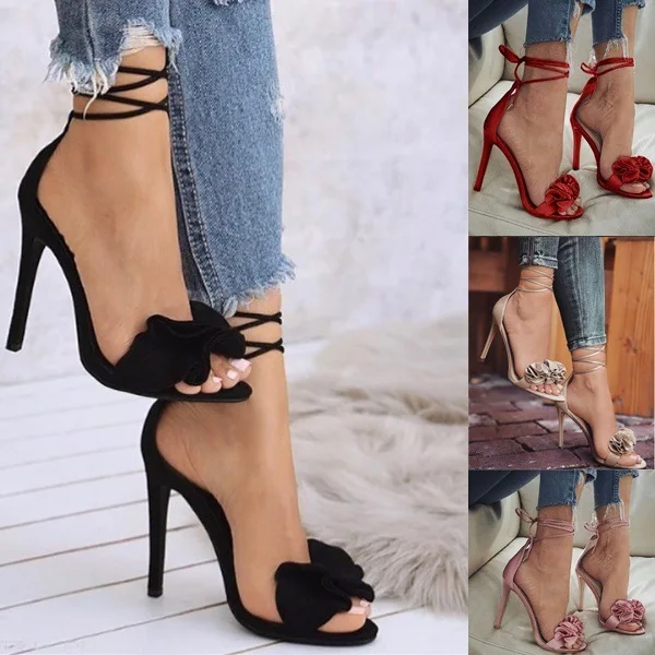 

High With Sharp Foot Bandage Lady Sandals