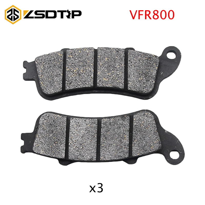 

ZSDTRP Brake Pads for Honda VFR800 2006 2007 2008 2009 2010 2011 2012 2013 Motorcycle Parts Front & Rear Brake Pads Disc Racing