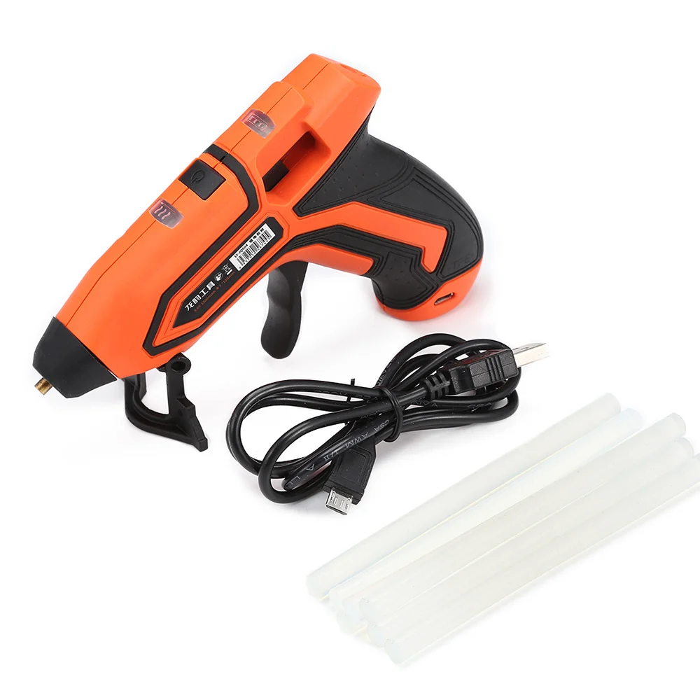 

Lomvum LY-JQ604 3.6V Lithium-Ion Hot Melt Glue Gun With 6pcs Sticks Portable Durable 1500mAh Power Tools With Leakage Protection