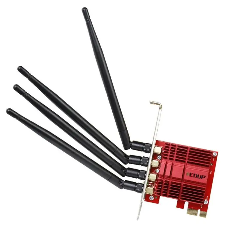 

EP-9609 PCI-E Wireless Network Card 2.4/5GHz Dual Band AC 1900Mbps PCI Express Desktop WiFi Adapter with 4*5dBi for Win 7/8.1/10