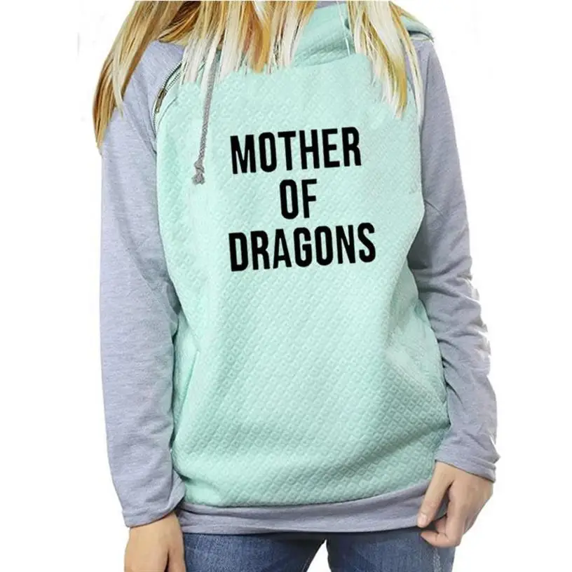 Женский свитшот с надписью MOTHER OF Dragon|Толстовки и свитшоты| |