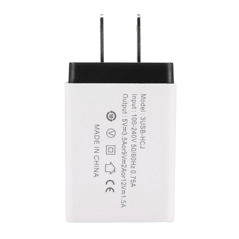 

5V 2A Us Standard Plug Charger Adapter 3 Usb Hub Port Power Supply Charging Plug Socket Travel Charge For Iphone Sumsang