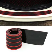 1 PC Carro SUV Choques Traseiro Sill/Protetor da Placa de Cobertura De Borracha Guarda Pad Mala Do Carro Moldagem Guarnição Tira Guarda bumper Strip