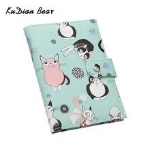 KUDIAN с милым мультяшным медведем Женская Обложка для паспорта Кожаная Обложка для паспорта дорожная Обложка для документов кредитный держатель для карт BIY054 PM49