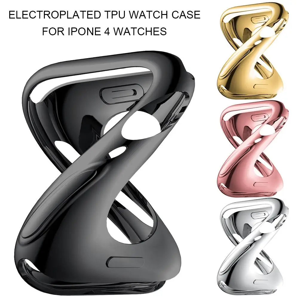 

Rondaful High Quality Electroplate TPU Cover For Apple Watch 4 Lightweight Soft Anti-scratch Watch Case For Iphone Watch 4