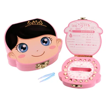 

Wood Baby Girl Boy Tooth Organizer Boxes Save Deciduous Teeth Storage Keepsakes Announcements Collecting Gift Creative