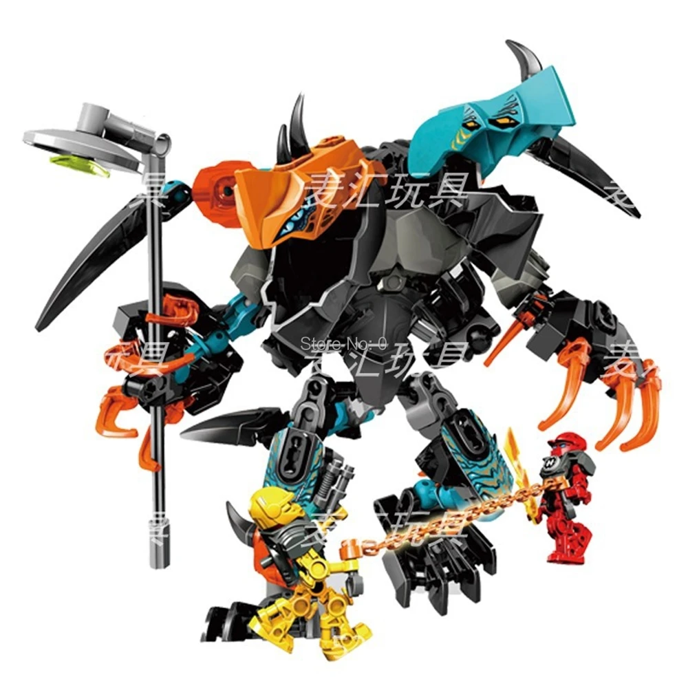 

308 108pcs Splitter Beast Vs. Furno Evo Hero Factory 6 Brain Attack Robot Invasion Compatible 44021 Building Blocks Bricks Toy