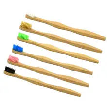 Бамбуковая зубная щетка для взрослых бамбуковый уголь Мягкая зубная щетка Бамбук ручка экологически чистая зубная щетка не одноразовая