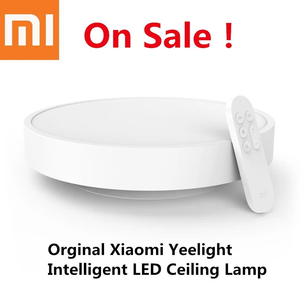 

Xiaomi Yeelight Intelligent LED Ceiling Lamp Dust Resistance Wireless Dimming Support Google Home Indoor Ceiling Light ON SALE