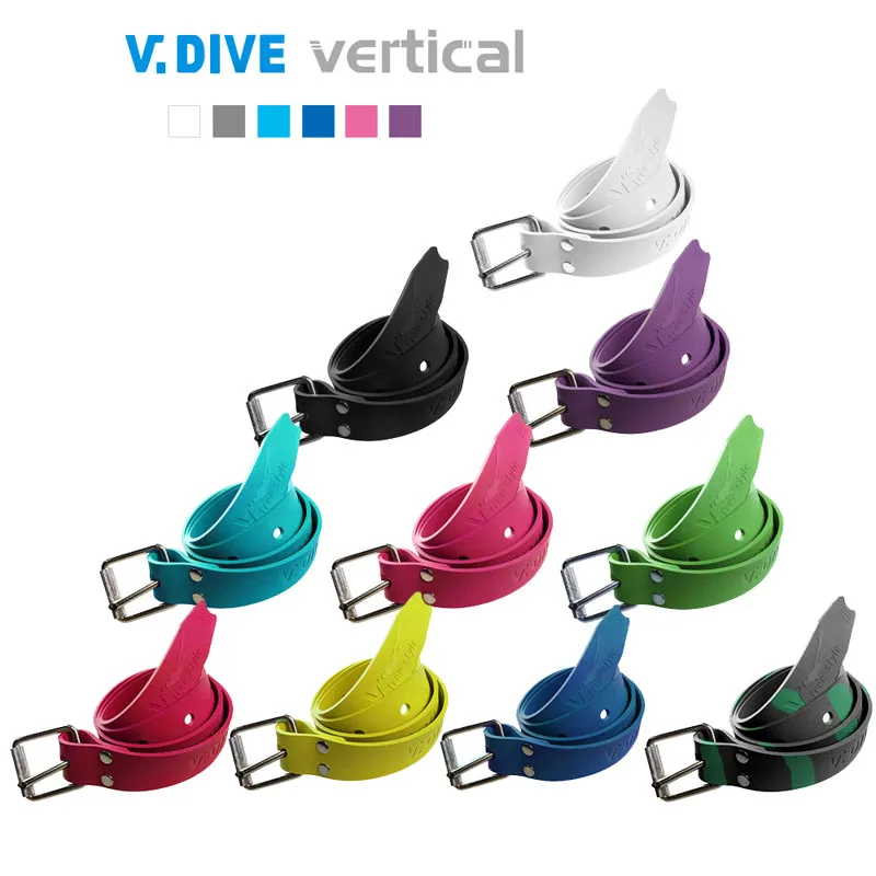 

V.Dive Rubber Diving Webbing Waist Weight Belt Free Diving Lead Block Scuba Stainless Steel Buckle Deep Diving Safe Equipment