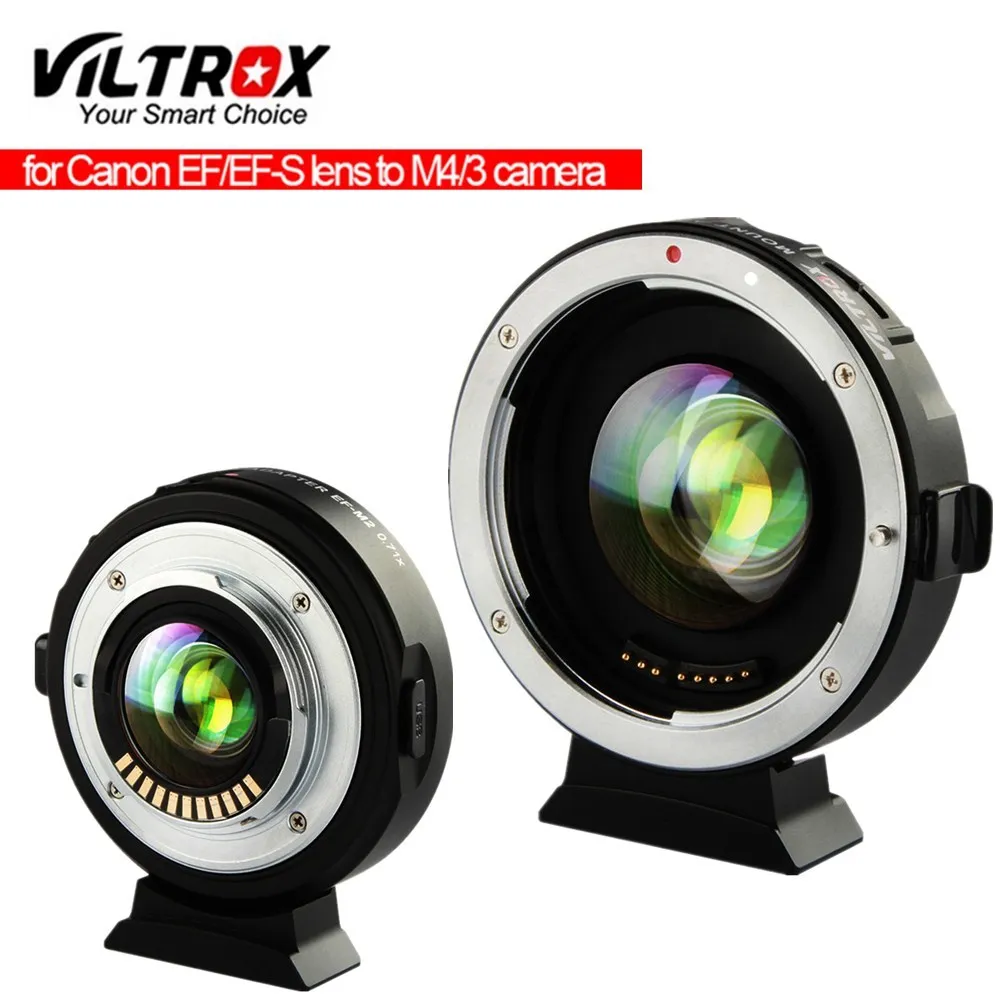 

Viltrox EF-M2II Focal Reducer Booster Adapter Auto-focus 0.71x for Canon EF mount lens to M43 camera GH5 GH4 GF7GK GX7 M5 II M10