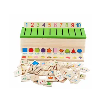 

Montessori Early Educational Puzzles Toys For Children Intelligence Learning Puzzle Wooden Creature Cartoon 3D Puzzle