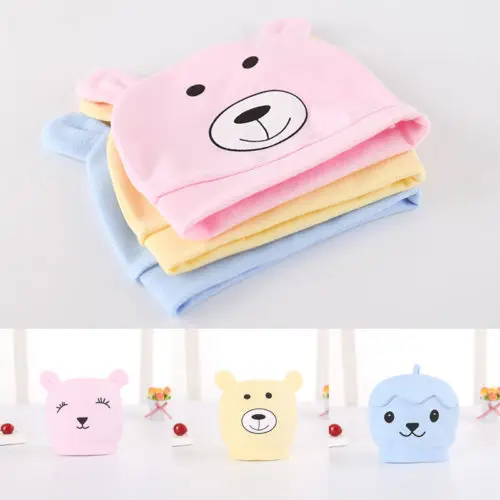 

Cute Newborn Baby Infant Boy Girl Toddler Cotton Soft Caps Comfy Cartoon Hospital Cap Beanie Hat For Baby 0 to 6M