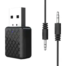 KN322 беспроводной bluetooth-приемник передатчик ключ стерео аудио Музыка 3,5 мм Aux USB BT 5,0 адаптер для компьютера динамик MP3