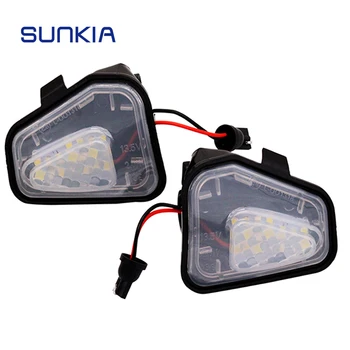 

SUNKIA 2PCS/SET LED Under Side Mirrors Lamp for VW Volkswagen Passat CC/B7/4motion/Santana/Scirocco/EOS High Power