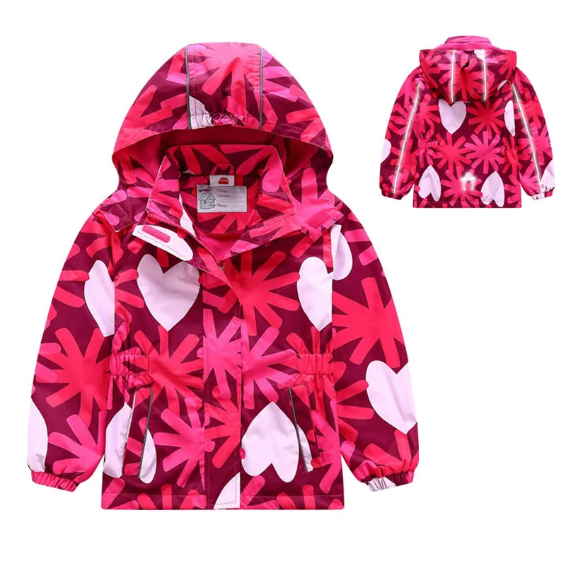 

Waterproof Girl Jacket 2019 Spring Autumn Girls Polar Fleece Coats Children Jackets Double-deck Kid Sport Jackets