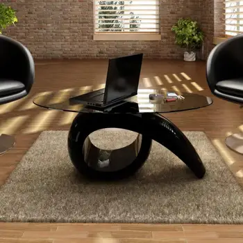 

VidaXL Glasss Table Top Hollow Table Base Bedroom Beside Table Fashion Tea Table Creative Living Room Furniture