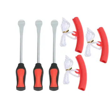 

Tire Lever Tool Spoon + Wheel Rim Protectors Tool Kit for Motorcycle Bike Tire Changing Removing Tire Lever Tool