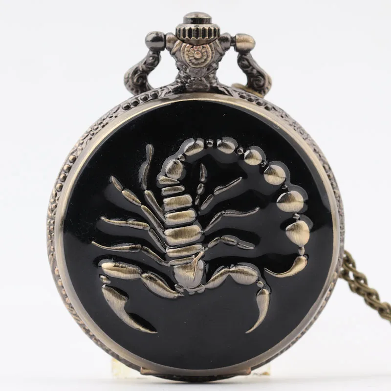 Pocket & Fob Watch Bronze Animal Scorpion Quartz Pocket Watch Necklace Pendant Watch Chain Xmas Watch Gift Men/Women Pocket & Fob Watch Bronze Animal Scorpion Quartz Pocket Watch Necklace Pendant Watch Chain Xmas Watch Gift Men/Women