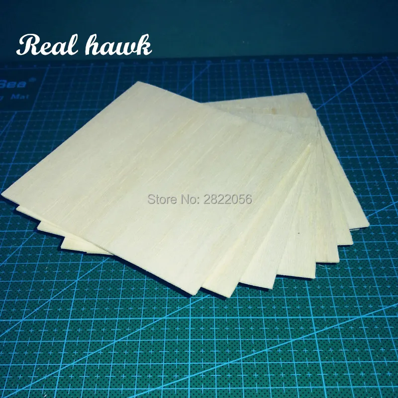 

AAA+ Balsa Wood Sheets 100x100x2.5mm Model Balsa Wood for DIY RC model wooden plane boat material