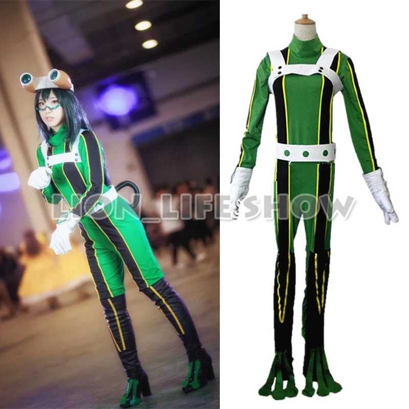 Мой герой Академия Asui Tsuyu Униформа фотоальбом полный комплект|cosplay costume|uniform
