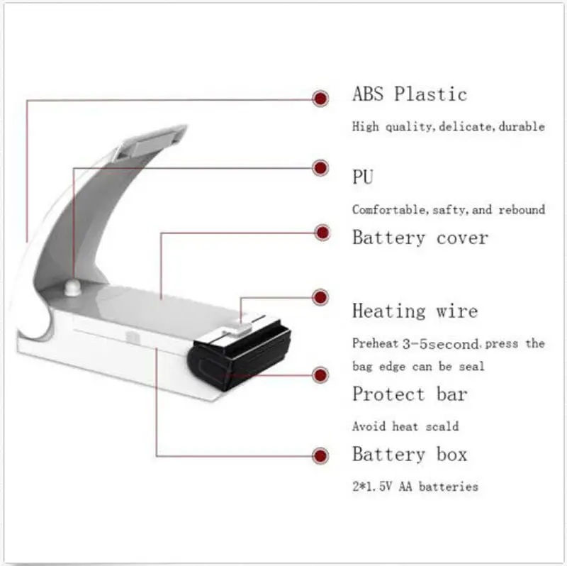 Портативный мини-герметик для дома, упаковочная машина, пластиковый пакет, пищевая упаковка, кухонные закуски, фрукты, овощи, специальные инструменты